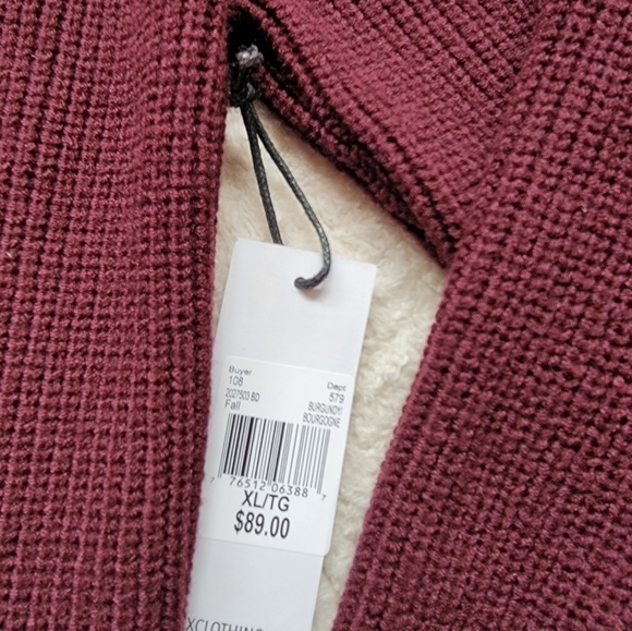 𝅺NWT WINE CABLE KNIT DRESS BY DEX - Picture 4 of 10